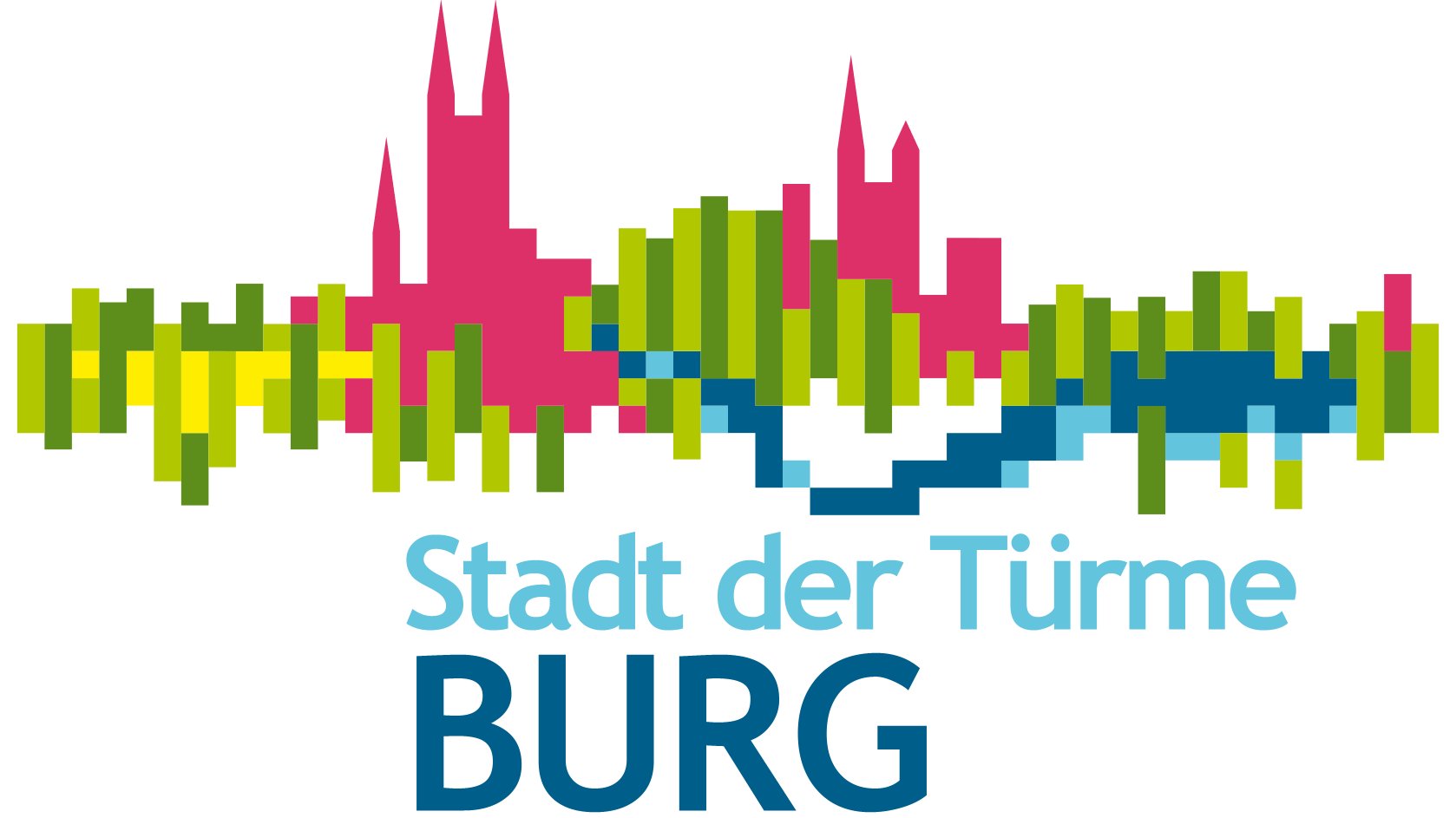 Logo: Wappen der Stadt Burg - Stadt der Türme